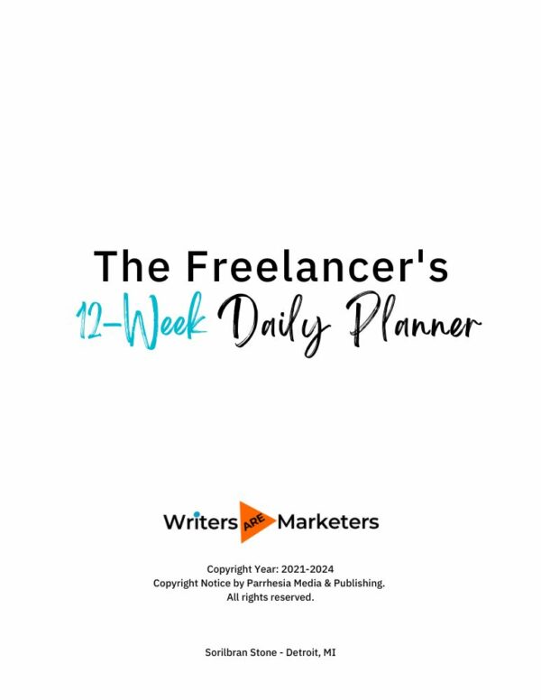 Copyright page - The Freelancer's 12-Week Daily Planner