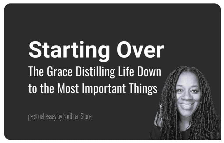 Essay cover for The Grace of Starting Over, an essay by Sorilbran