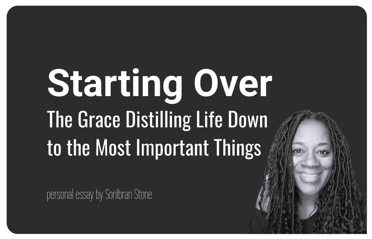 Essay cover for The Grace of Starting Over, an essay by Sorilbran