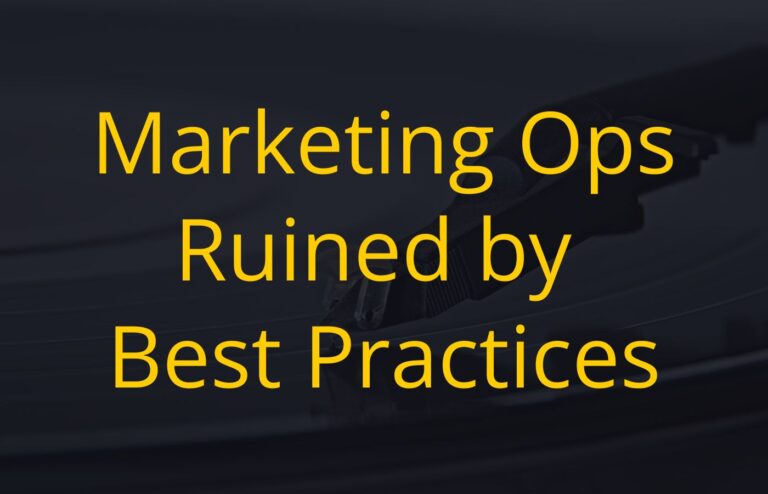 Black and yellow Article thumbnail "Why Marketing Best Practices Sometimes Sabotage Good Results" by Sorilbran