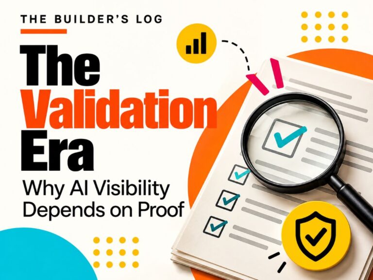 The Validation Era_ AI Visibility Proof - The Builders Log - illustration